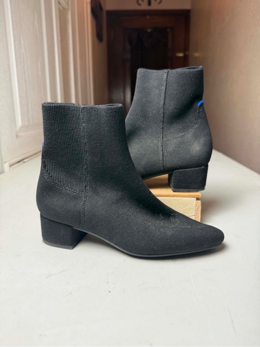 Used Rothy's The Classic Boot (Women) Black Sz 7